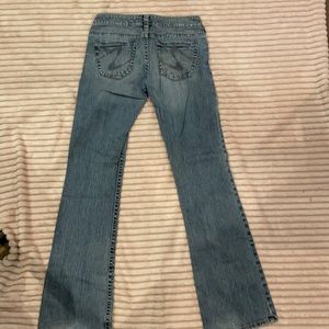 Women’s light wash western bootcut jeans